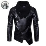 Veste Gothique Homme En Cuir Noir De Qualité Supérieure