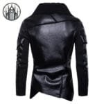 Veste Gothique Homme En Cuir Noir De Qualité Supérieure