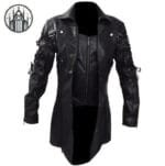 Veste Gothique Homme En Cuir Pu Résistant à L’abrasion - Livraison Offerte - 5xl