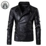 Manteau Gothique Cuir Tressé Homme