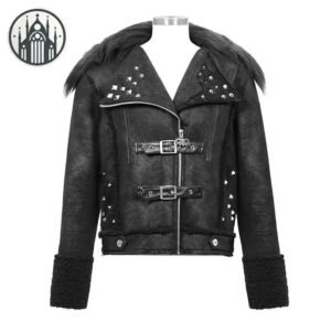 Veste Gothique Punk Cuir Homme — Univers Gothique