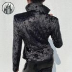 Veste Gothique Velours Longue — Univers Gothique (vue 3)