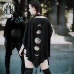 Veste Gothique Moto Enchainée - Style Démoniaque!