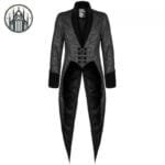 Veste Gothique Noir 2 En 1 - Style Démoniaque! - m