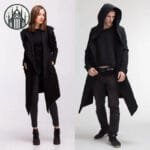 Veste Gothique Polyvalente En Coton Noir