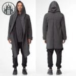 Veste Gothique Polyvalente En Coton Noir - Gris / m