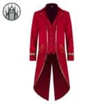 Veste Gothique Polyvalente: Style Médiéval élégant - Rouge / 2xl