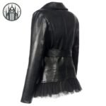 Veste Gothique Dentelle Simili Cuir — Univers Gothique (vue 2)