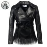 Veste Gothique Dentelle Simili Cuir — Univers Gothique
