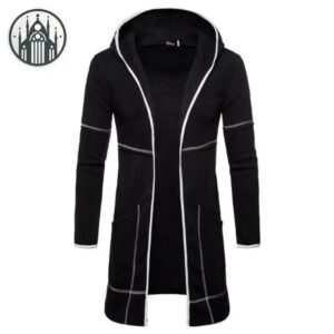 Veste Gothique Capuche Noir Coton — Univers Gothique