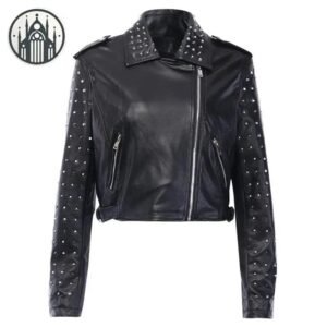 Veste Gothique Simili Cuir Rivet — Univers Gothique