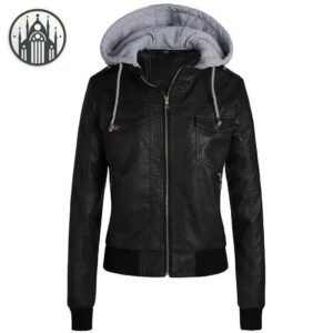 Veste Gothique Simili Cuir Glissière — Univers Gothique
