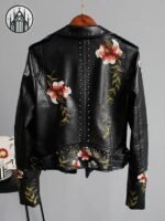 Veste Gothique Punk Rivets Broderies — Univers Gothique (vue 9)