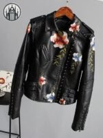 Veste Gothique Punk Rivets Broderies — Univers Gothique (vue 5)