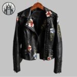 Veste Gothique Punk Rivets Broderies — Univers Gothique