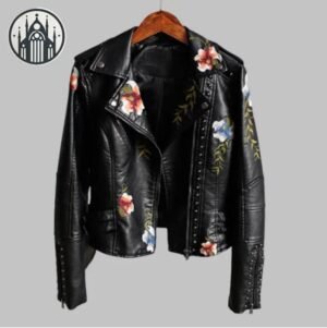 Veste Gothique Punk Rivets Broderies — Univers Gothique