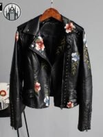 Veste Gothique Punk Rivets Broderies — Univers Gothique (vue 4)