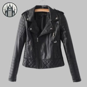 Veste Simili Cuir Gothique Femme