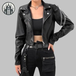 Veste Simili Cuir Noir: Gothique Sexy & Résistant