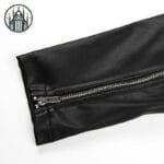 Veste Simili Cuir Noir: Gothique Sexy & Résistant