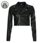 Veste Simili Cuir Noir: Gothique Sexy & Résistant - s