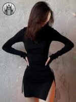 Robe Gothique Polyester Élastane — Univers Gothique (vue 3)