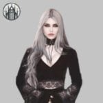 Vêtement Gothique Punk élégant En Polyester/spandex - Noir - Noir / s